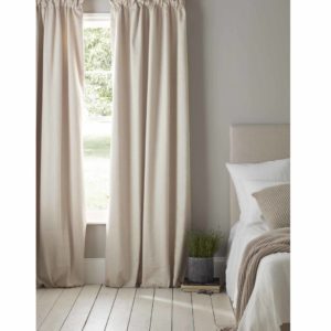 Relaxed Denim Natural Linen Blackout Curtains